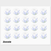Lavender 2-labels ronde sticker (Vel)