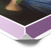 Lavender 30th Art Deco Birthday Foto Poster (Hoek)