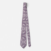 Lavender 3D Paisley Relief Jacquard Neck Tie Stropdas (Voorkant)