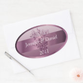 Lavender - Aangepaste wijnlabels Ovale Sticker (Envelop)