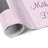 Lavender Abstract aangepast Sjabloon ompakken papi Cadeaupapier (Rol Hoek)