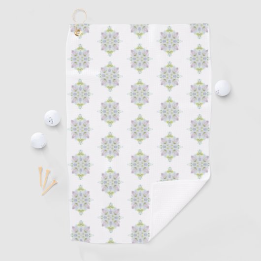 Lavender Abstract Golfhanddoek (Insitu)