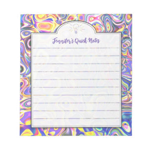 Lavender Abstracte Art Custom Shopping of Ideous N Notitieblok