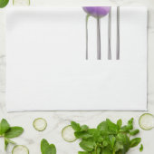 Lavender Abstracte Flowers Kitchen Towel Theedoek (Gevouwen)