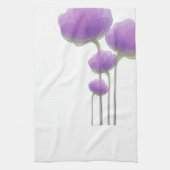Lavender Abstracte Flowers Kitchen Towel Theedoek (Verticaal)