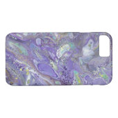 Lavender Abstracte iPhone Case - "Naomi" (Achterkant (Horizontaal))