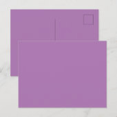Lavender #AD7682, Pastel Paars Aankondigingskaart (Voorkant / Achterkant)