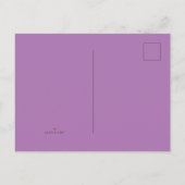 Lavender #AD7682, Pastel Paars Aankondigingskaart (Achterkant)