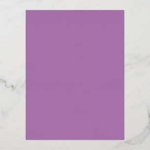 Lavender #AD7682, Pastel Paars Folie Feestdagen Briefkaart