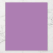 Lavender #AD7682, Pastel Paars Wijn Etiket (Enkel label)