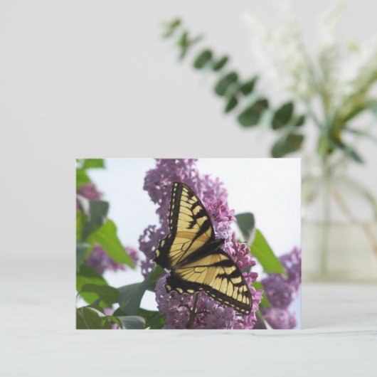 Lavender Aftermiddag Briefkaart (Staand voorkant)