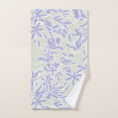 Lavender Agapanthus flower Sage Green Bad Handdoek (Handdoek)