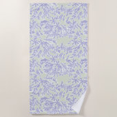 Lavender Agapanthus Flower Sage Green Strandlaken (Voorkant)