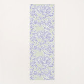 Lavender Agapanthus Flower Sage Green Yogamat (Voorkant)