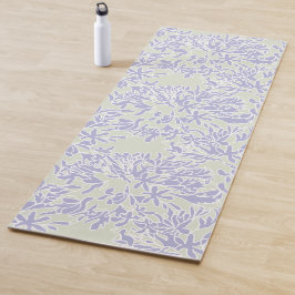 Lavender Agapanthus Flower Sage Green Yogamat