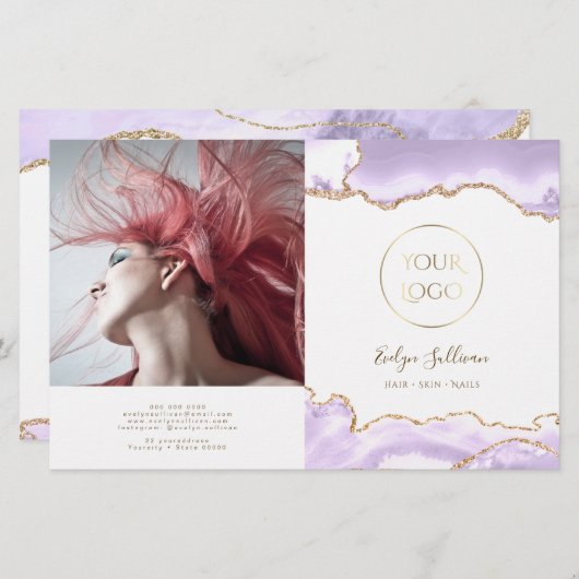 lavender agate bivoudig brochure (Voorkant / Achterkant)