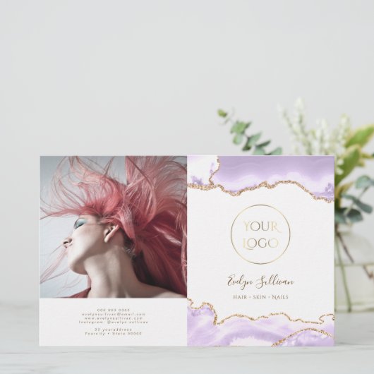 lavender agate bivoudig brochure (Staand voorkant)