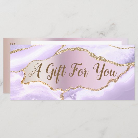 Lavender Agate Faux Pearlescent Folie (Voorkant / Achterkant)