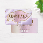 Lavender agate faux pearlescent folie discouncard visitekaartje (Bureau)
