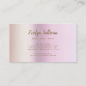 Lavender Agate Faux Pearlescent Folie Loyalty Card Visitekaartje (Achterkant)