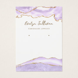 lavender agate juwelenkaart visitekaartje
