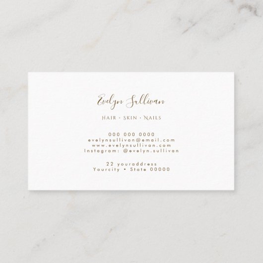 lavender agate loyalty - kaart visitekaartje (Achterkant)