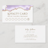 lavender agate loyalty - kaart visitekaartje (Voorkant / Achterkant)