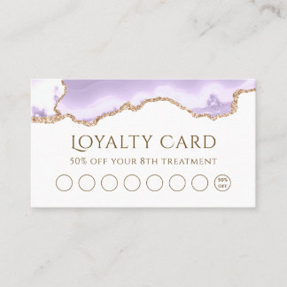 lavender agate loyalty - kaart visitekaartje