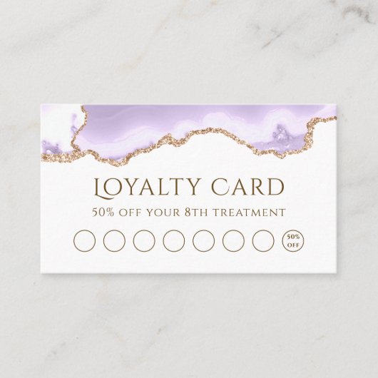 lavender agate loyalty - kaart visitekaartje (Voorkant)