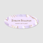 Lavender Agate Name Tag (Voorkant)