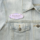 Lavender Agate Name Tag (In situ)