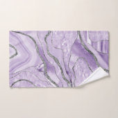 Lavender Agate Silver Glitter Glam #1 Bad Handdoek (Handdoek)