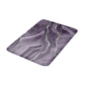 Lavender Agate Silver Glitter Glam #1 Badmat (Gekanteld)