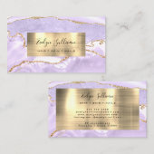 lavender Agate Visitekaartje (Voorkant / Achterkant)