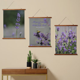 Lavender All Good Des Wild and Free Bumblebee Hangend Wandkleed