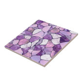 Lavender Amethyst Marble cells abstract Tegeltje (Zijkant)