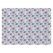Lavender And Blue Roses Set On A Cloudy Gray Tafelkleed (Voorkant (Horizontaal))