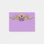 Lavender and Gold Sunflower Swag Post-it® Notes (Voorkant)