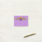 Lavender and Gold Sunflower Swag Post-it® Notes (Op bureau)