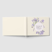 Lavender and Ivory Regency Round Frame Guest Book Gastenboek (Volledig)