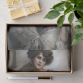 Lavender and Pearl Vintage Showgirl Decoupage Tissuepapier (Geschenk)