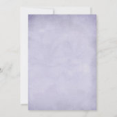 Lavender and Pearls Wedding Kaart (Achterkant)