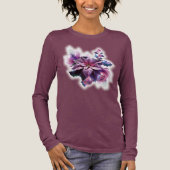 Lavender And Pink Poinsettia Tri-Blend Shirt (Voorkant)