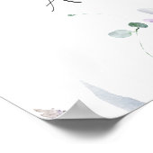 Lavender and Purple Peonie Wedding Poster (Hoek)