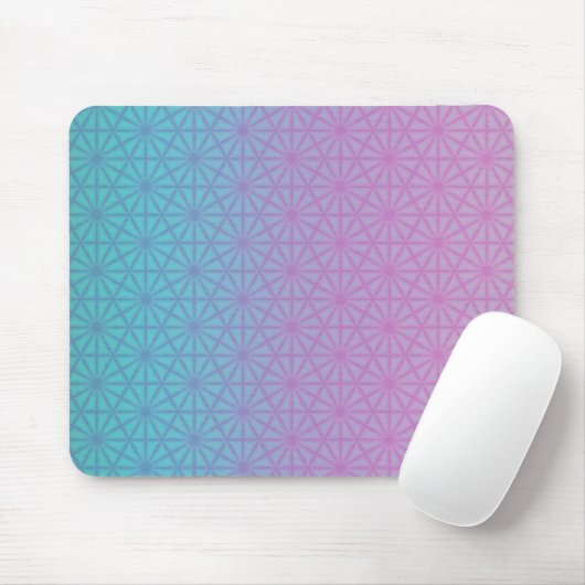 Lavender and teal geometric mouse pad muismat (Met muis)