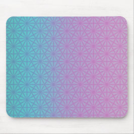 Lavender and teal geometric mouse pad muismat