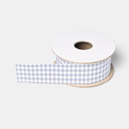 Lavender and White Gingham Pattern Ribbon Grosgrain Lint