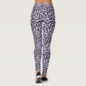 Lavender Animal Print Women's Leggings (Achterkant)