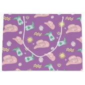 Lavender Aquarius Zodiac Pattern Aesthetic Groot Cadeauzakje (Voorkant)