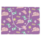 Lavender Aquarius Zodiac Pattern Aesthetic Groot Cadeauzakje (Achterkant)